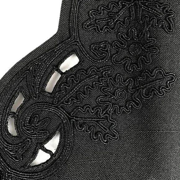 NWOT Trad Gothic Le Suit Blazer Jacket Cutout Embroidered WItchy Office Plus 16W - Picture 7 of 11